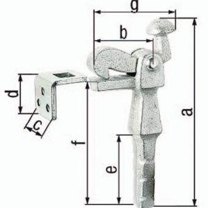 Torfeststeller Grauguss verz.6,5mm GAH