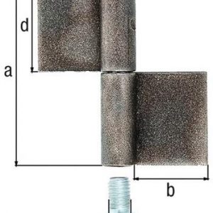 Konstruktionsband Typ K04 2-tlg.z.Anschweißen STA rohRundkopf 140/50/14/70mm GAH