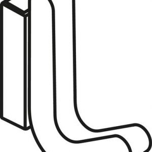 Einzelhaken Ser.477 matt,elastisch Ku.(TPU) 18 senfgelb H.68mm HEWI