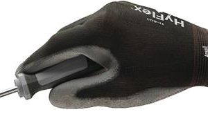 Handschuhe HyFlex 11-601 Gr.10 schwarz/grau EN 388 PSA II Nyl.m.PU ANSELL - VPE: 12