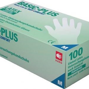 Einw.-Handsch.Basic Plus Gr.L hellbeige Latex EN 455 PSA I 100 St./Box AMPRI