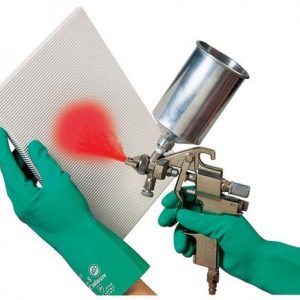 Chemiehandschuh Camatril 730 Gr.7 grün EN 388,EN 374 PSA III HONEYWELL - VPE: 10