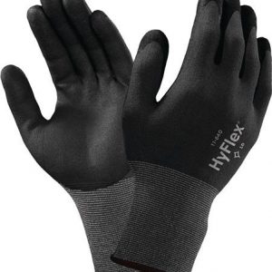 Handschuhe HyFlex 11-840 Gr.8 schwarz/grau Nylon-Spandex EN 388 Kat.II - VPE: 12