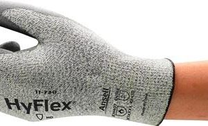 Schnittschutzhandschuhe HyFlex® 11-730 Gr.10 grau EN 388 PSA II 12 PA - VPE: 12