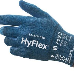 Handschuhe HyFlex 11-819 ESD Gr.8 blau EN 388,EN 16350 PSA II ANSELL - VPE: 12