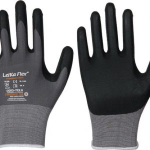 Handschuhe LeiKaFlex 1466 Gr.8 grau EN420+EN388 PSA II LEIPOLD - VPE: 12