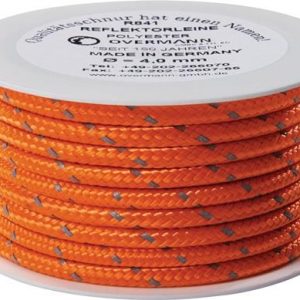 Reflektorschnur Safety Reflector L.100m D.6mm PES orange OVERMANN