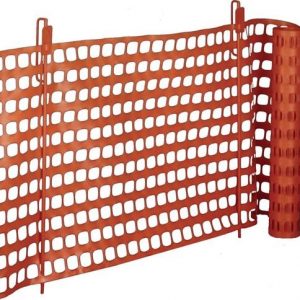 Fangzaun Thermoplast L.50m H.1m verkehrsorange 6kg WEMAS