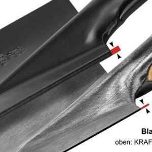 Kraftspaten 280x130/125mm Gr.2 Slim Stahlrohrstiel m.Hartholzknauf IDEAL