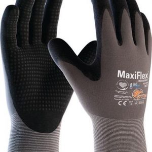 Handschuhe MaxiFlex Endurance with AD-APT 42-844 Gr.9 grau/schwarz - VPE: 12