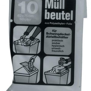 Müllbeutel B700xL1100mm 120l 60 µm blau 10St./Btl.