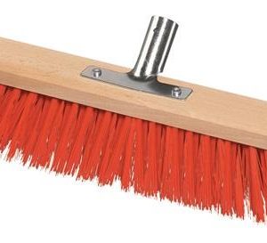 Besen Elaston L.500mm m.Metallstielhalter Flachholz