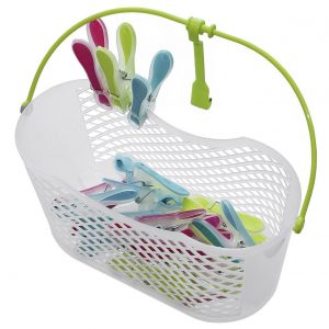 BÜRSTENMANN Wäscheklammerkorb 21-teilig 50 Stück