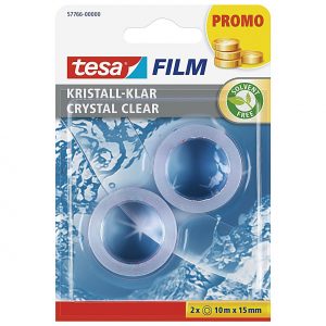 TESA Tesafilm klar 2er Blister 2 Rollen